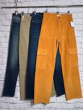 NWT Mavi Women's Jeans Lot of 4 Size 26 27 Skinny Cargo Corduroy Denim Bundle